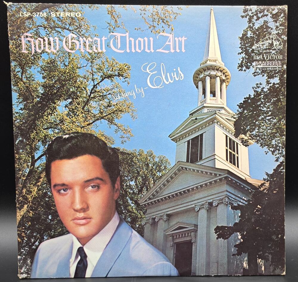 Elvis “How Great Thou Art” 1960s RCA Stereo LP – Good Jacket & Clean Vinyl